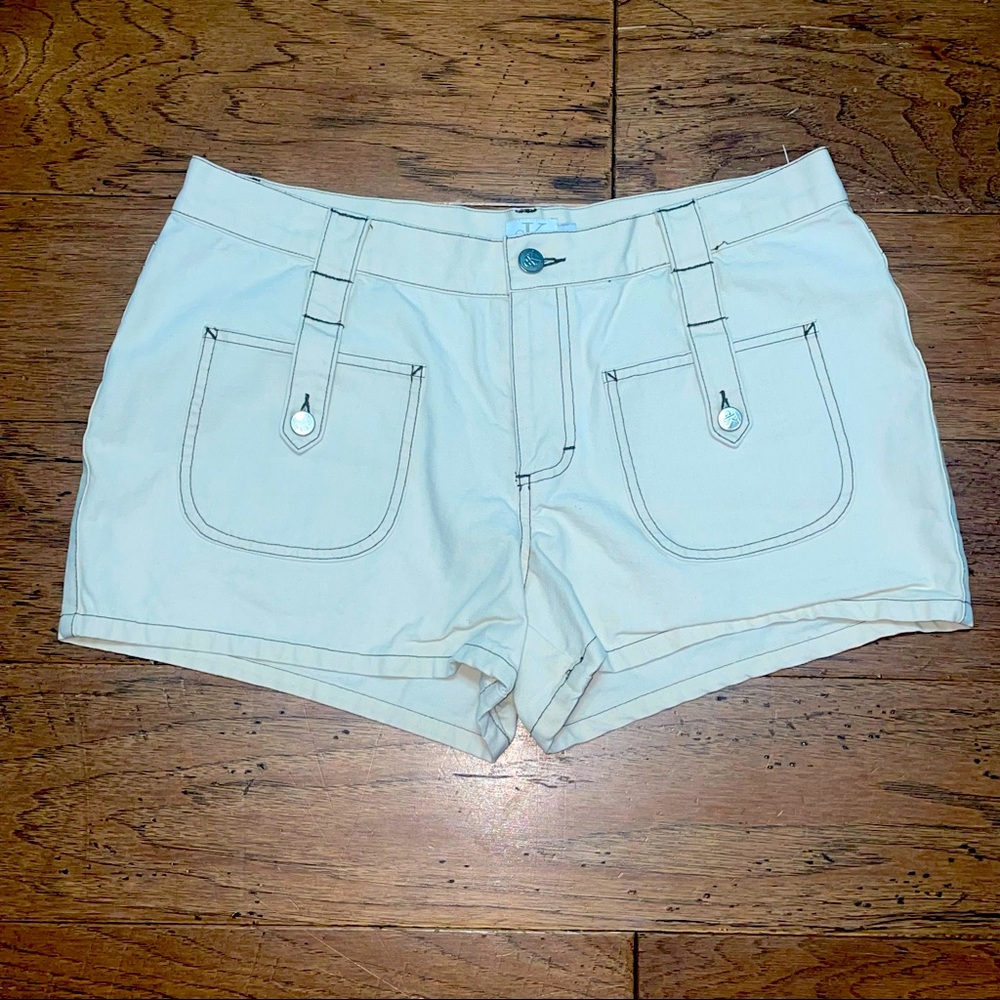 ~Women Calvin Klein Jean shorts Cotton\\ Cream color size 13 ~